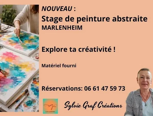 Stage de peinture chez Sylvie Graf Créations à Marlenheim
